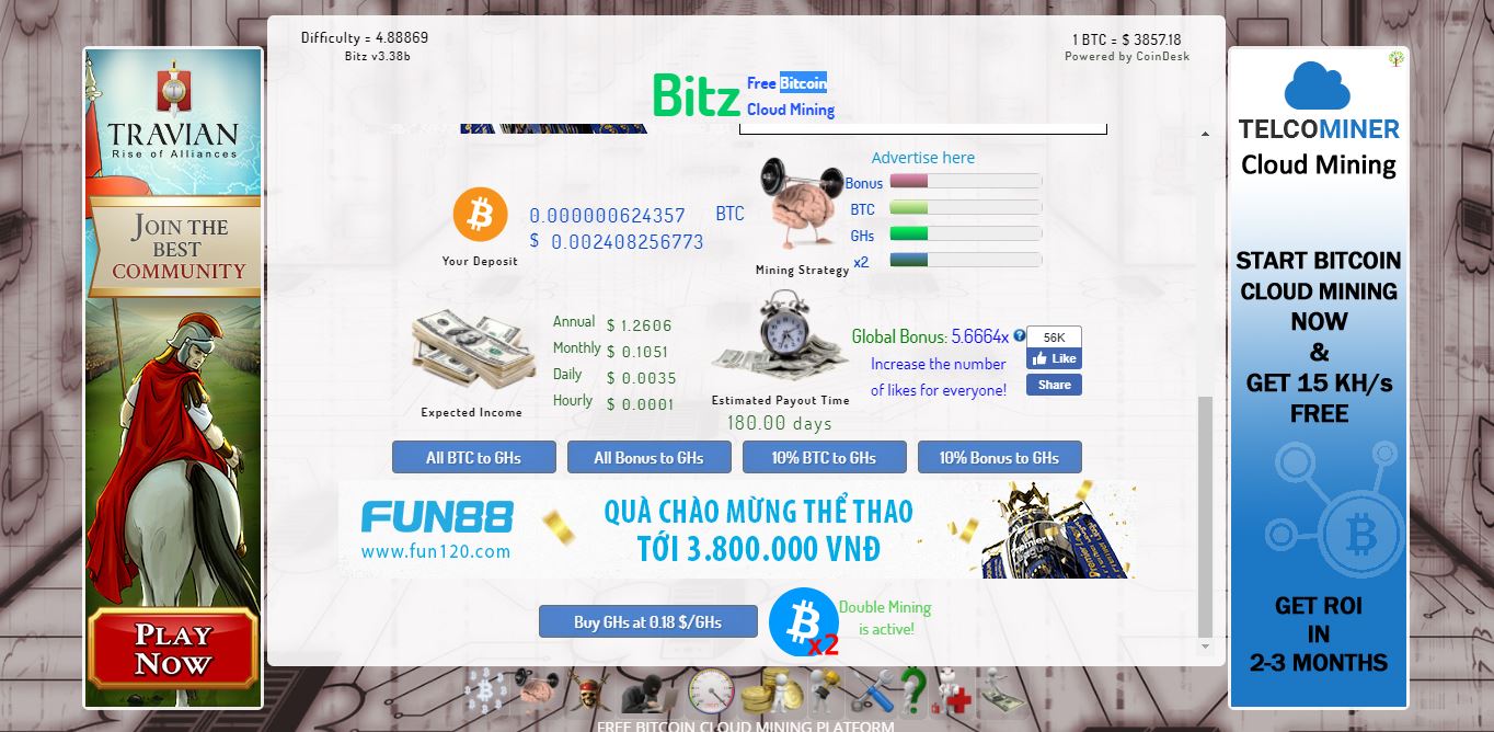 Is It Worth It To Mine !   Btc Bitz Free Bitcoin Cloud Mining Novye - 
